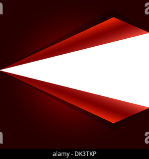 Rotes Papier zerrissen Vektorformat, Hintergrund für Ihr design Stockfoto