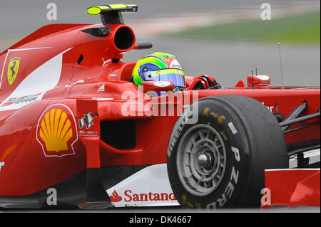 25. März 2011 - Melbourne, Victoria, Australien - Felipe Massa (Brasilien) die Scuderia Ferrari Marlboro Auto (6) während der Praxis Session eines 2011 Formula One Australian Grand Prix auf dem Albert Park Circuit in Melbourne, Australien. (Kredit-Bild: © Sydney Low/Southcreek Global/ZUMAPRESS.com) Stockfoto