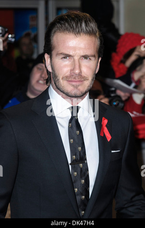 David Beckham besucht auf 12.01.2013 im ODEON West End, London die Klasse von 92 Weltpremiere. Personen im Bild: David Beckha Stockfoto