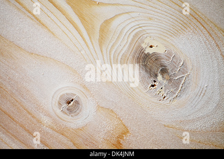 Horizontale Farbdetails von einem Holzbrett Stockfoto
