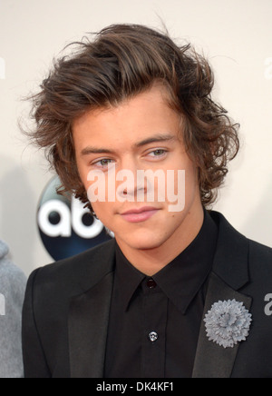 Harry Styles kommt bei den American Music Awards in Los Angeles, Amerika - 24. November 2013 Stockfoto