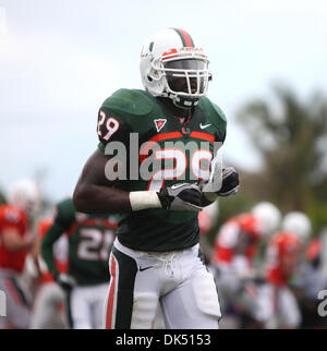 16. April 2011 - Fort Lauderdale, Florida, USA - JoJo Nicolas 929) während das Frühjahr Fußballspiel im Lockhart Stadium in Fort Lauderdale, Florida. (Kredit-Bild: © Luis Blanco/Southcreek Global/ZUMApress.com) Stockfoto