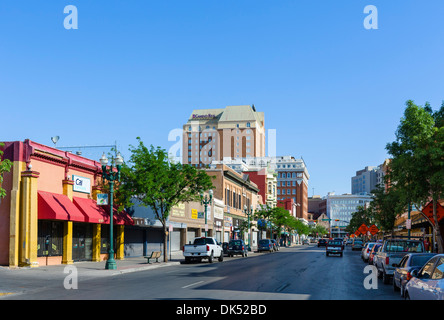 El Paso Südstraße in der Innenstadt von El Paso, Texas, USA Stockfoto