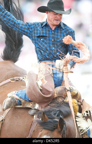 17. April 2011 - Red Bluff, Kalifornien, USA - Matt Marvel von Winnemucca, NV bei den 2011 Red Bluff Round-Up auf dem Messegelände Tehama Bezirk in Red Bluff, CA. (Kredit-Bild: © Matt Cohen/Southcreek Global/ZUMAPRESS.com) Stockfoto