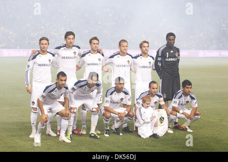 23. April 2011 - Carson, Kalifornien, USA - Los Angeles Galaxy ab 11 vor der Major League Soccer Spiel zwischen Portland Timbers und die Los Angeles Galaxy im Home Depot Center. Die Galaxie fuhr fort, um die Hölzer mit einem Endstand von 3: 0 zu besiegen. (Kredit-Bild: © Brandon Parry/Southcreek Global/ZUMAPRESS.com) Stockfoto