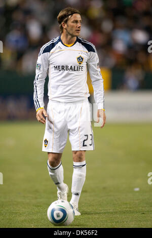 23. April 2011 - Carson, Kalifornien, USA - Los Angeles Galaxy Mittelfeldspieler David Beckham #23 während der Major League Soccer Spiel zwischen Portland Timbers und die Los Angeles Galaxy im Home Depot Center. Die Galaxie fuhr fort, um die Hölzer mit einem Endstand von 3: 0 zu besiegen. (Kredit-Bild: © Brandon Parry/Southcreek Global/ZUMAPRESS.com) Stockfoto