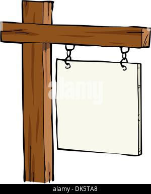 Cartoon-Zeichen an den Ketten, Vektor-illustration Stock Vektor