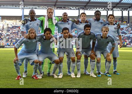 20. Juli 2011 - Kansas City, Kansas, USA - zeichnen ab 11 für Sporting KC. Newcastle United und Sporting KC gespielt zu einem 0: 0 in ihrem ersten Spiel ihrer amerikanischen Tour im LIVESTRONG Sporting Park in Kansas City, Kansas. (Kredit-Bild: © Tyson Hofsommer/Southcreek Global/ZUMAPRESS.com) Stockfoto