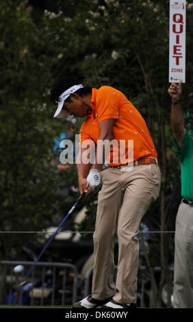 19. Mai 2011 - Fort Worth, Texas, USA - 19.05.2011. RYUJI IMADA Abschlag auf das siebte Loch in der ersten Runde des Crowne Plaza Invitational im Colonial in Fort Worth, Texas. (Kredit-Bild: © Ralph Lauer/ZUMAPRESS.com) Stockfoto