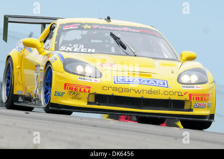 22. Mai 2011 - Bowmanville, Ontario, Kanada - Mike Skeen Charlotte, NC fahren die #2 (GT) CRP Geschwindigkeit Räder Chevrolet Corvette ZO6 die GT-Klasse der sechsten Runde der Pirelli World Challenge Meisterschaft gewinnen würde. (Kredit-Bild: © Keith Hamilton/Southcreek Global/ZUMAPRESS.com) Stockfoto