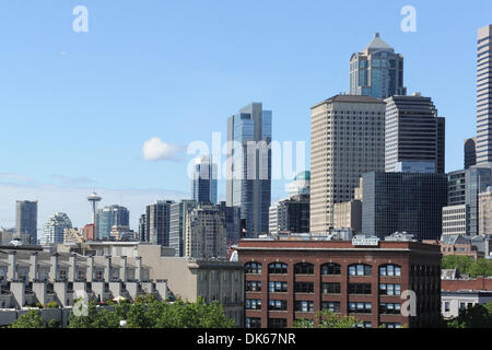 20. Juli 2011 - Seattle, Washington, Vereinigte Staaten von Amerika - ein schöner Tag in Seattle am Spieltag von Manchester United vs Seattle Sounders FC in eine internationale Freundschaftsspiele während Uniteds US-Vorsaison-Tour. (Kredit-Bild: © Chris Coulter/Southcreek Global/ZUMApress.com) Stockfoto