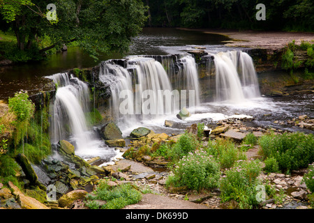 Kleiner Wasserfall namens Keila Juga in Estland Stockfoto