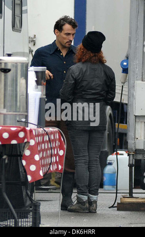 Rufus Sewell am Set von "The Sea" Dublin-Irland - 30.09.12 irische oder irischen Zeitschriften Stockfoto