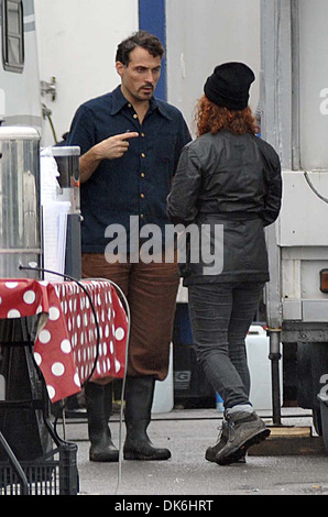 Rufus Sewell am Set von "The Sea" Dublin-Irland - 30.09.12 irische oder irischen Zeitschriften Stockfoto