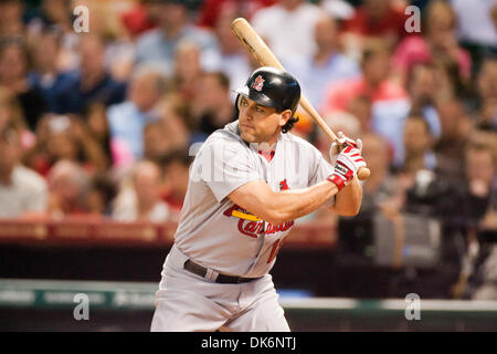 8. Juni 2011 - Houston, Texas, USA - St. Louis Cardinals Outfielder Lance Berkman (12) schlug vier Hauptdurchläufe gegen seinen ehemaligen Team. Houston Astros schlagen die St. Louis Cardinals 4-1 im Minute Maid Park in Houston Texas. (Kredit-Bild: © Juan DeLeon/Southcreek Global/ZUMAPRESS.com) Stockfoto