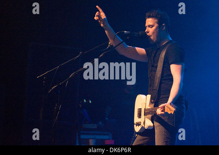 Jon Fratelli richtiger Name John Lawler der Fratellis bei O2 ABC Glasgow Schottland - 26.09.12 Stockfoto