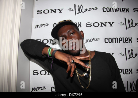 Gast der Illmore Mansion Party während der SXSW Festival Austin, Texas - 15.03.12 Stockfoto