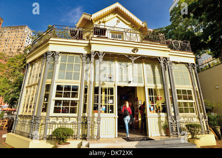 Brasilien, Porto Alegre: Historische Jugendstil-Restaurant und Biergarten Haus 'Chalet da Praça XV' Stockfoto