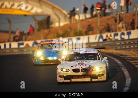 12. Juni 2011 - Le Mans, Frankreich - BMW-Pilot DIRK WERNER während der 24 Stunden von Le Mans auto Rennen. (Kredit-Bild: © Rainer Ehrhardt/ZUMAPRESS.com) Stockfoto