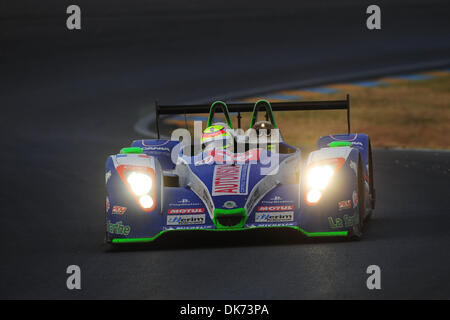 12. Juni 2011 - Le Mans, Frankreich - Pescarolo Fahrer CHRISTOPHE TINSEAU während den 24 Stunden von Le Mans Autorennen. (Kredit-Bild: © Rainer Ehrhardt/ZUMAPRESS.com) Stockfoto