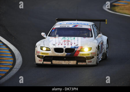 12. Juni 2011 - Le Mans, Frankreich - BMW-Pilot DIRK WERNER während der 24 Stunden von Le Mans auto Rennen. (Kredit-Bild: © Rainer Ehrhardt/ZUMAPRESS.com) Stockfoto