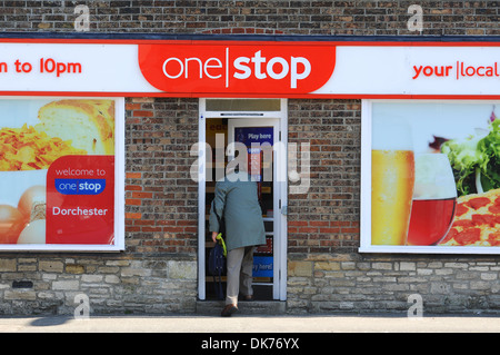 Ein Stop Shop Shop OneStop One-Stop Shop, Großbritannien, UK Stockfoto