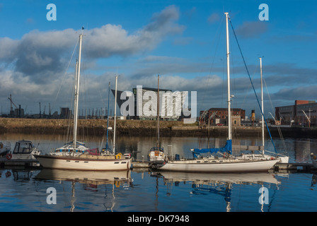 Belfast Hafen Marina Stockfoto