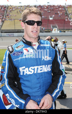 18. Juni 2011 - Brooklyn, Michigan, USA - NASCAR Nationwide Series Treiber Carl Edwards vor der Allianz LKW Teile 250 auf dem Michigan International Speedway. (Kredit-Bild: © Rey Del Rio/Southcreek Global/ZUMAPRESS.com) Stockfoto