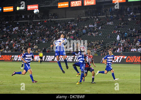 19. Juni 2011 kämpfen - Carson, CA, USA - MLS (Major League Soccer) Spieler für Position bei Eckstoss als FC DALLAS Niederlagen CHIVAS USA, 2: 1, im Home Depot Center, Carson, Kalifornien... Kredit-Bild: Cr Scott Mitchell/ZUMA PRESS (Credit-Bild: © Scott Mitchell/ZUMAPRESS.com) Stockfoto