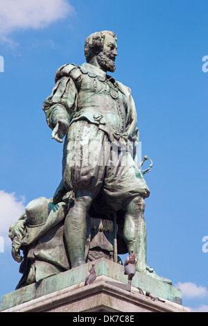 Antwerpen - Statue des Malers Rubens von Willem Geefs (1805-1883) Stockfoto