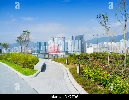 Öffentlichen Garten und Park am Dach des neuen Kai Tak Cruise Terminal in Hong Kong Stockfoto