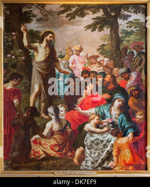 Antwerpen - Predigt des Hl. Johannes des Täufers durch Van Balen H. de Oude (1560-1632) in der Kathedrale unserer lieben Frau Stockfoto