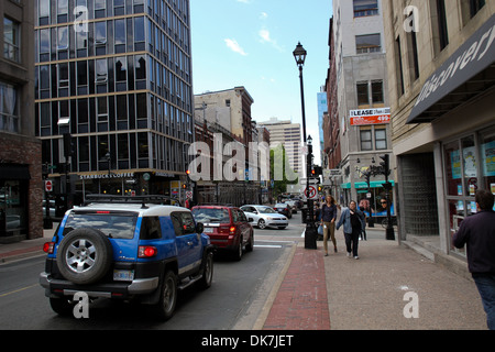 Barrington Street befindet sich Downtown Halifax, N.S. Stockfoto