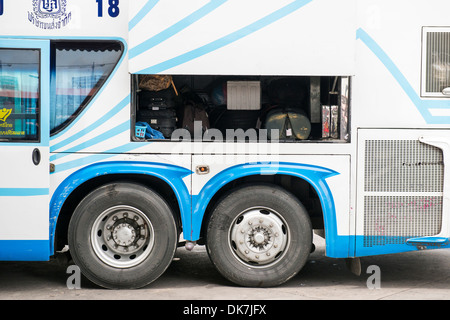 Double deck gov Bus nach Chiang Mai, Mo Chit, Bangkok, Thailand Stockfoto