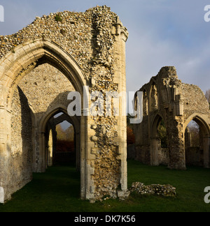 Creake Abbey Ruinen Norfolk England UK Stockfoto