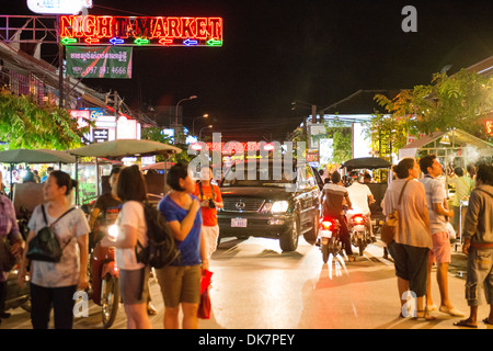 Veröffentlichung der Strasse in Siem Reap, Kambodscha Stockfoto