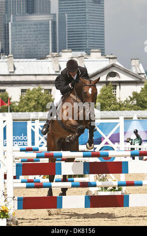 6. Juli 2011 - London, United Kigndom - The London 2012 Olympic Organisation Committee (LOCOG) Gastgeber der ersten von zwei großen Test-Events im Greenwich Park als Teil seiner Serie London bereitet. Greenwich Park Eventing Invitational ist der Pferdesport Testevent gefolgt von moderner Fünfkampf UIPM World-Cup-Finale... Diese Ereignisse konzentriert sich auf den sportlichen Bereich des Spiels testen, Stockfoto