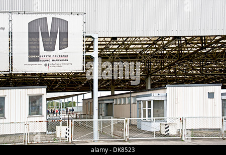 Ehemaliger Grenzübergang Punkt BRD - DDR Marienborn Stockfoto