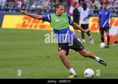 19. Juli 2011 - Seattle, Washington, Vereinigte Staaten von Amerika - Manchester United Verteidiger Rio Ferdinand (5) während Manchester United Trainingseinheit in Seattle im US-Vorsaison-Tour. (Kredit-Bild: © Chris Coulter/Southcreek Global/ZUMApress.com) Stockfoto