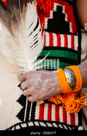 Gallup, New Mexico, USA. Native American Insignien. Stockfoto