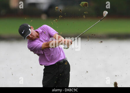 17. Juli 2011 - Madison, Mississippi, Vereinigte Staaten von Amerika - Kevin Kisner trifft ein Annäherungsschlag während der Viking Classic im Annandale Golf Club. (Kredit-Bild: © Hays Collins/Southcreek Global/ZUMAPRESS.com) Stockfoto