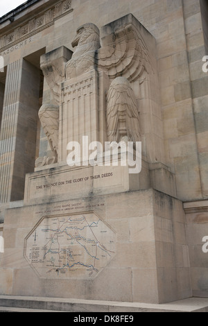 American Eagle an der Fassade des American Monument Stockfoto