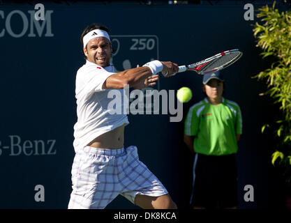 26. Juli 2011 - Los Angeles, CA, USA - Fernando Gonzalez(CHI) in der Landwirte klassische Tennisturnier an der UCLA in Los Angeles, CA 26.07.2011. (Kredit-Bild: © Charles Pravata/Eclipse/ZUMAPRESS.com) Stockfoto