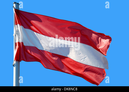 Nationalflagge der Republik Österreich. Stockfoto