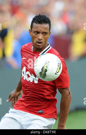 30. Juli 2011 - Landover, Maryland, USA - Manchester United Mittelfeldspieler Nani (17) während der Spielaktion. Manchester United führt Barcelona mit einem Score von 1: 0 in einem World Challenge Cup-Spiel, bei Fed Ex-Field in Landover, Maryland gespielt wird (Credit-Bild: © Mike McAtee/Southcreek Global/ZUMAPRESS.com) Stockfoto