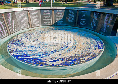 Hurrikan Camille Memorial in Biloxi, Mississippi Golfküste. Stockfoto