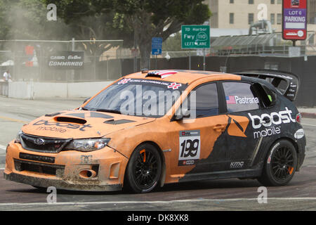 31. Juli 2011 - Los Angeles, Kalifornien, USA - Travis Pastrana Rennen im RallyCross-Finale in Los 7 in Los Angeles, Kalifornien. (Kredit-Bild: © Chris Hunt/Southcreek Global/ZUMApress.com) Stockfoto