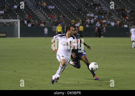 16. August 2011 - Carson, Kalifornien, USA - Action aus der CONCACAF Champions League match zwischen Los Angeles Galaxy und Motagua aus Honduras. (Kredit-Bild: © James Rodriguez/ZUMAPRESS.com) Stockfoto