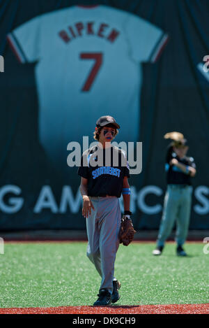 17. August 2011 - Aberdeen, Maryland, USA - Aktion während der Cal Ripken World Series in Aberdeen, Maryland am 17. August 2011. (Kredit-Bild: © Scott Serio/Eclipse/ZUMAPRESS.com) Stockfoto