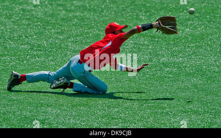 17. August 2011 - Aberdeen, Maryland, USA - Aktion während der Cal Ripken World Series in Aberdeen, Maryland am 17. August 2011. (Kredit-Bild: © Scott Serio/Eclipse/ZUMAPRESS.com) Stockfoto